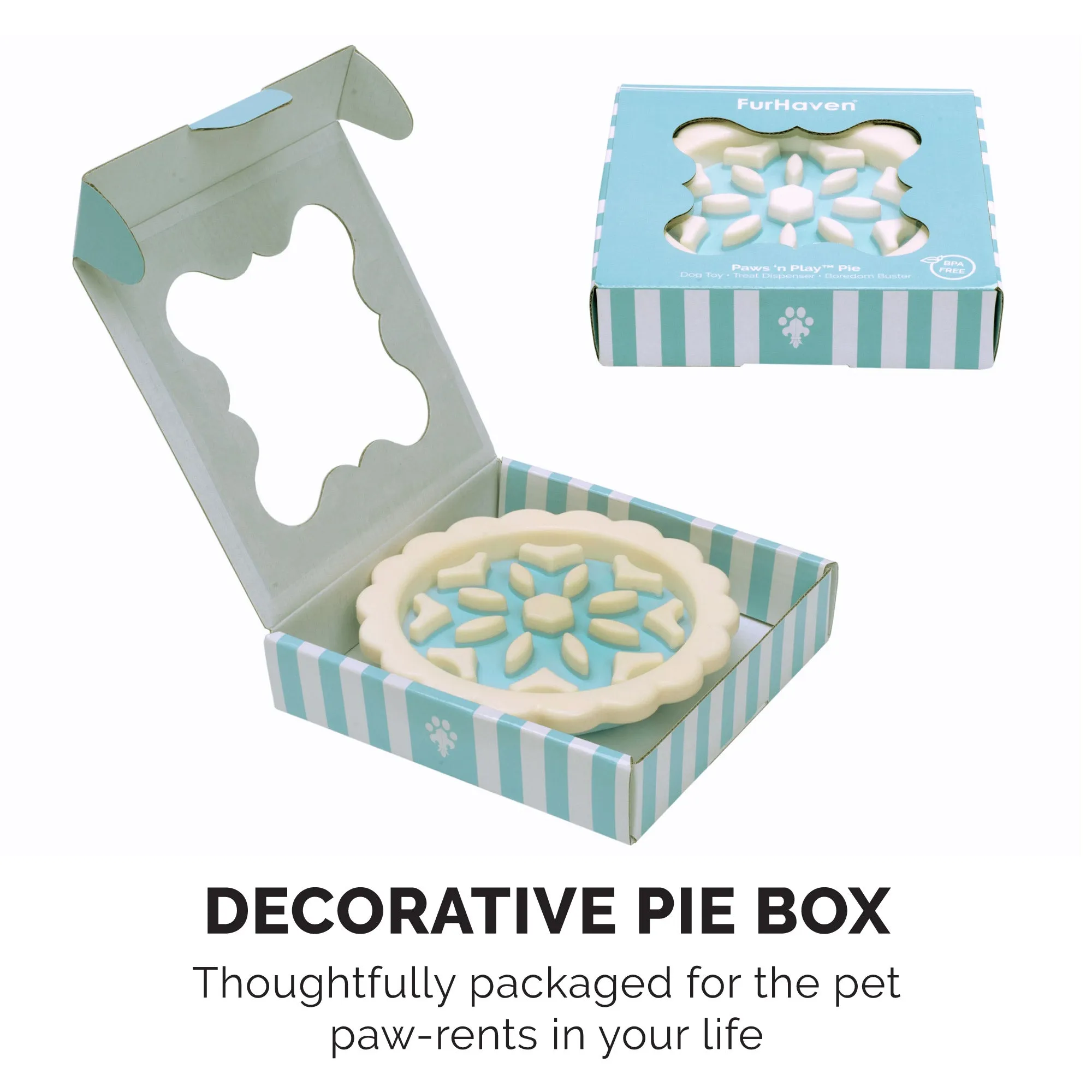 Paws N' Play Pie Slow Feeder Dog Toy