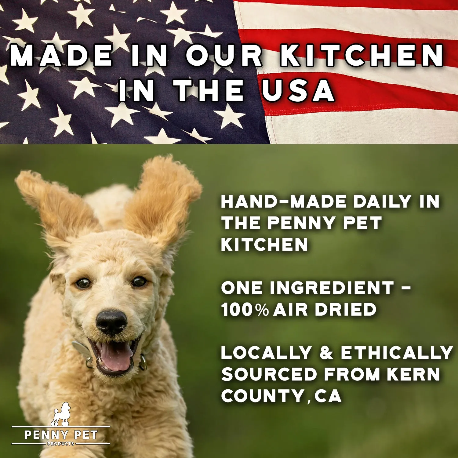 Penny Pet Made Chicken Necks Dog Treats - 100% USA Chicken - Human Grade - 1 Ingredient