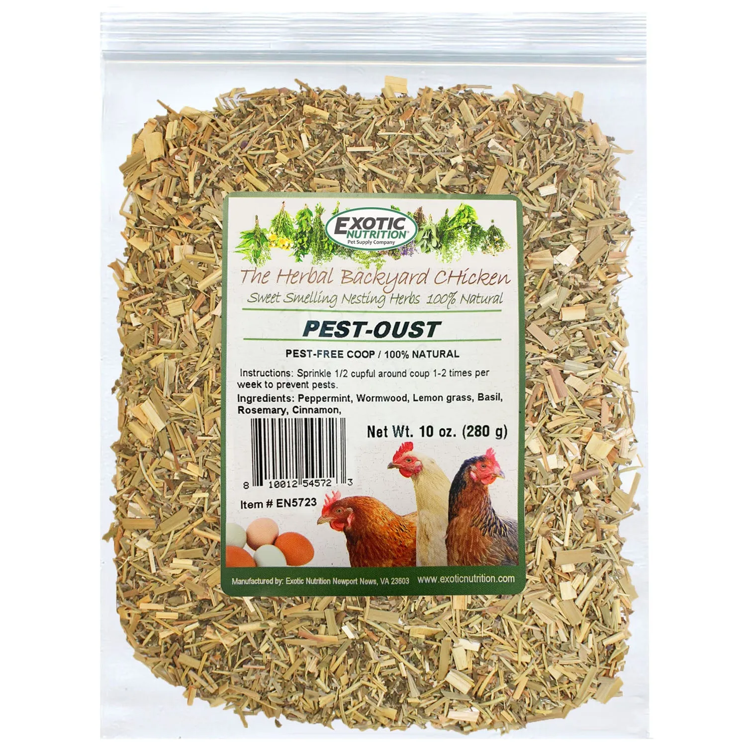 Pest-Oust Chicken Coop Pest Control Backyard Chicken Nesting Herbs