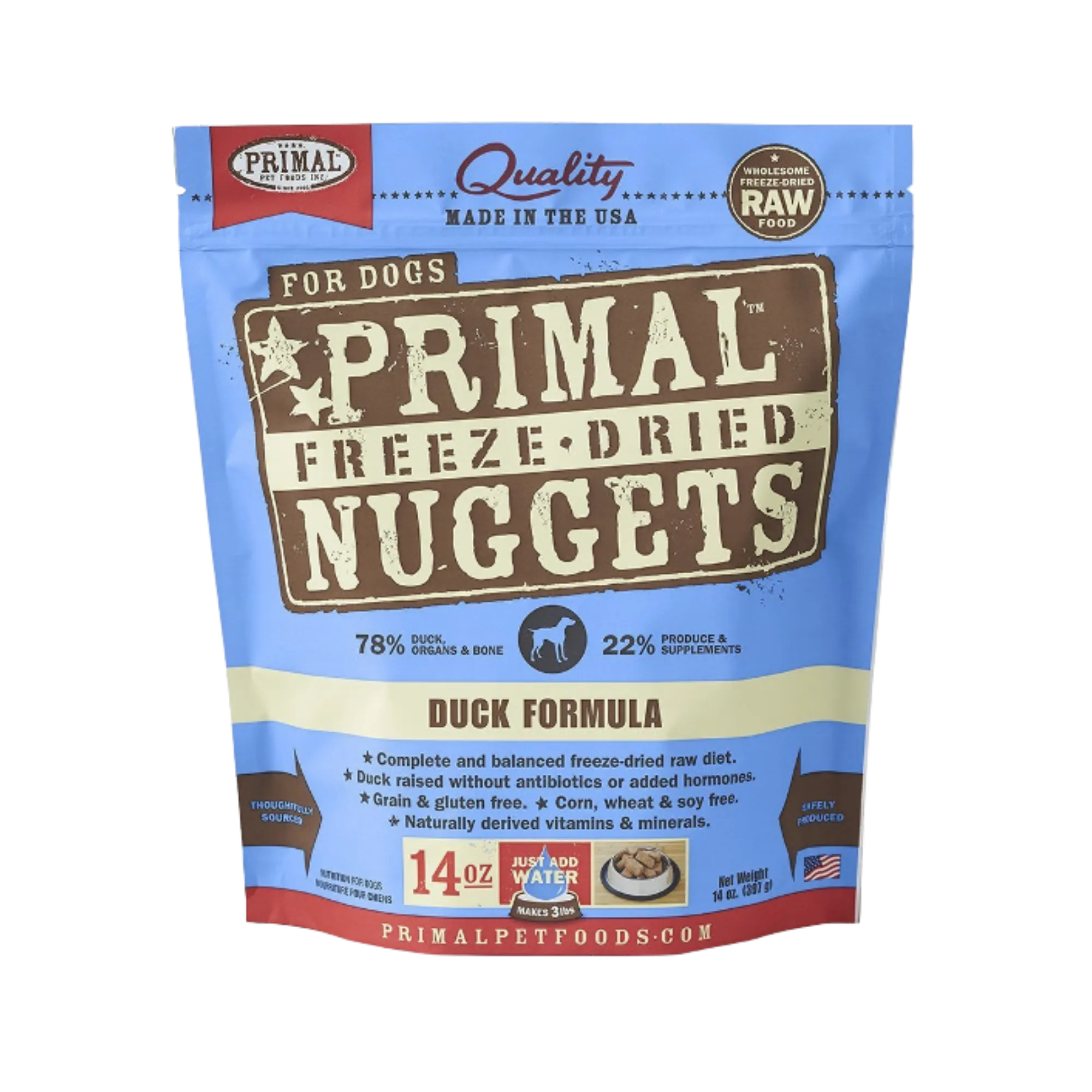 Primal Nuggets Duck Formula Freeze-Dried Dog Food