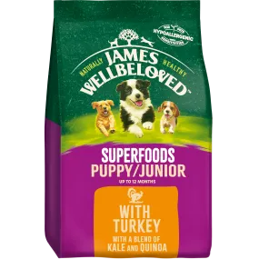 Puppy/Junior Turkey with Kale & Quinoa Dry Dog Superfoods