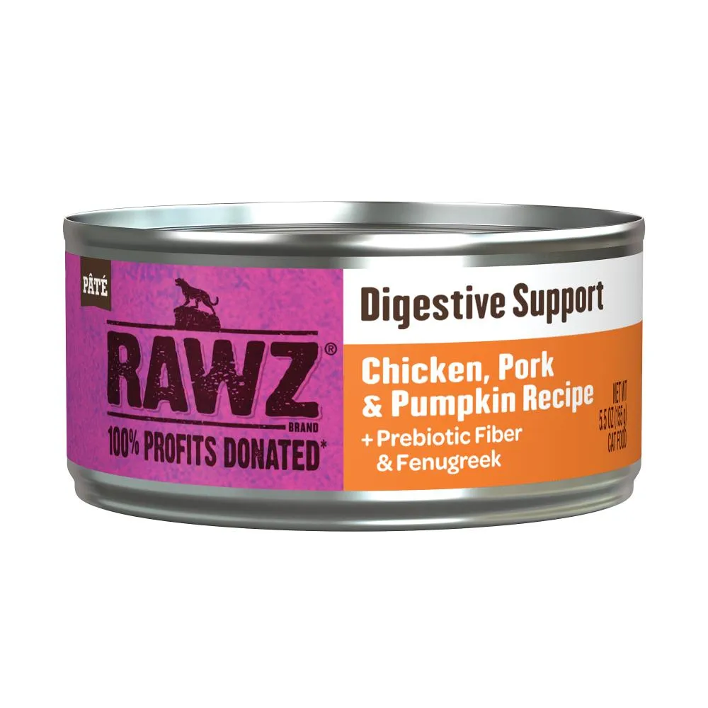 RAWZ Cat Digestive Support Chicken, Pork & Pumpkin 5.5oz