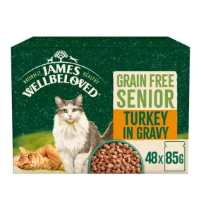 Senior 11  Turkey in Gravy Grain Free Wet Cat Food Pouches