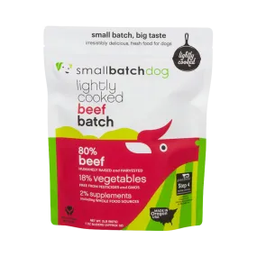 Small Batch Beef Lightly Cooked Dog Food, 2 lbs