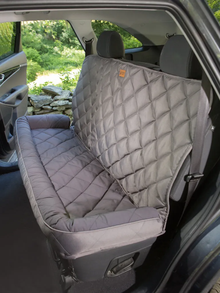 Softshell No-Slip Back Seat Protector with Headrest for Dogs