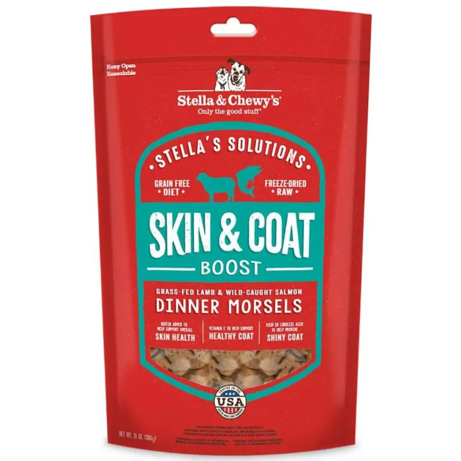 Stella & Chewy's Stella's Solutions Skin & Coat Boost Grass-Fed Lamb & Wild Caught Salmon