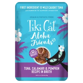 Tiki Cat Aloha Friends Grain Free Tuna with Calamari and Pumpkin Cat Food