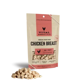 Vital Essentials Freeze-Dried Chicken Breast Dog Treats 2.1oz