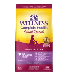 Wellness Complete Health Small Breed Age Advantage Deboned Turkey & Peas Recipe (Adult 7 ) Senior Dry Dog Food