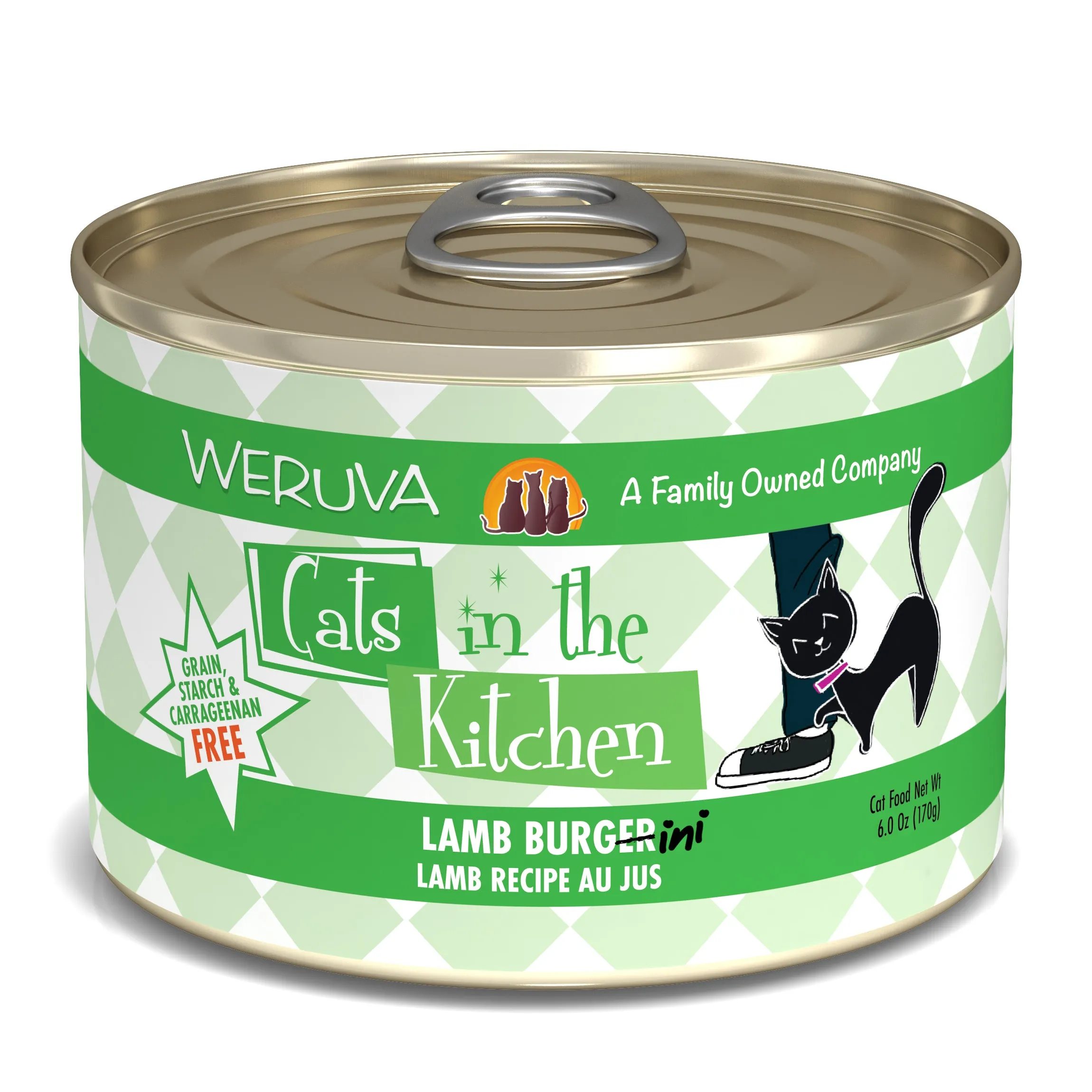 Weruva Cats in the Kitchen Lamb Burger-ini (6.0oz)