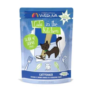 Weruva Cats in the Kitchen Pate's Cattyshack Chicken & Shrimp Recipe Cat Food Pouches 3 oz