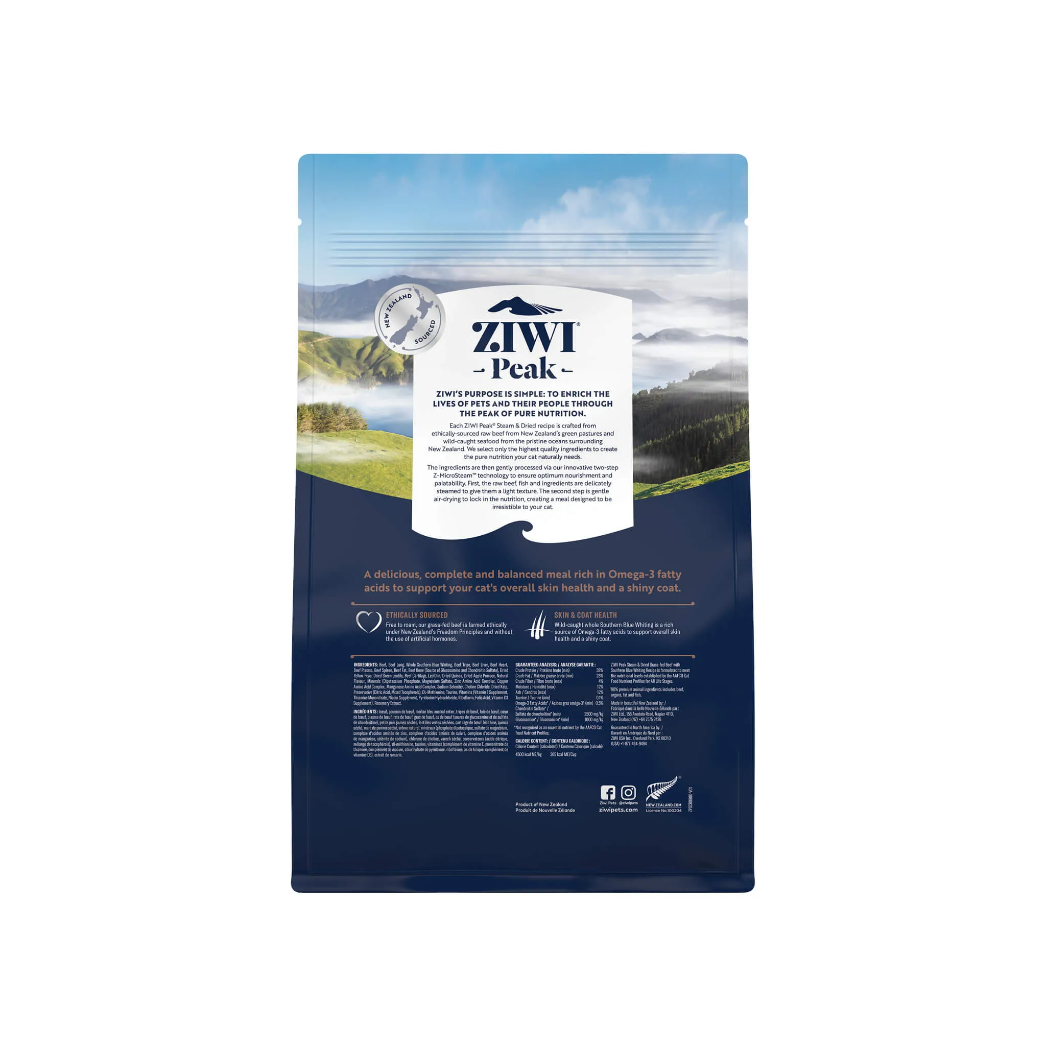 ZiwiPeak Steam & Dried Cat Food