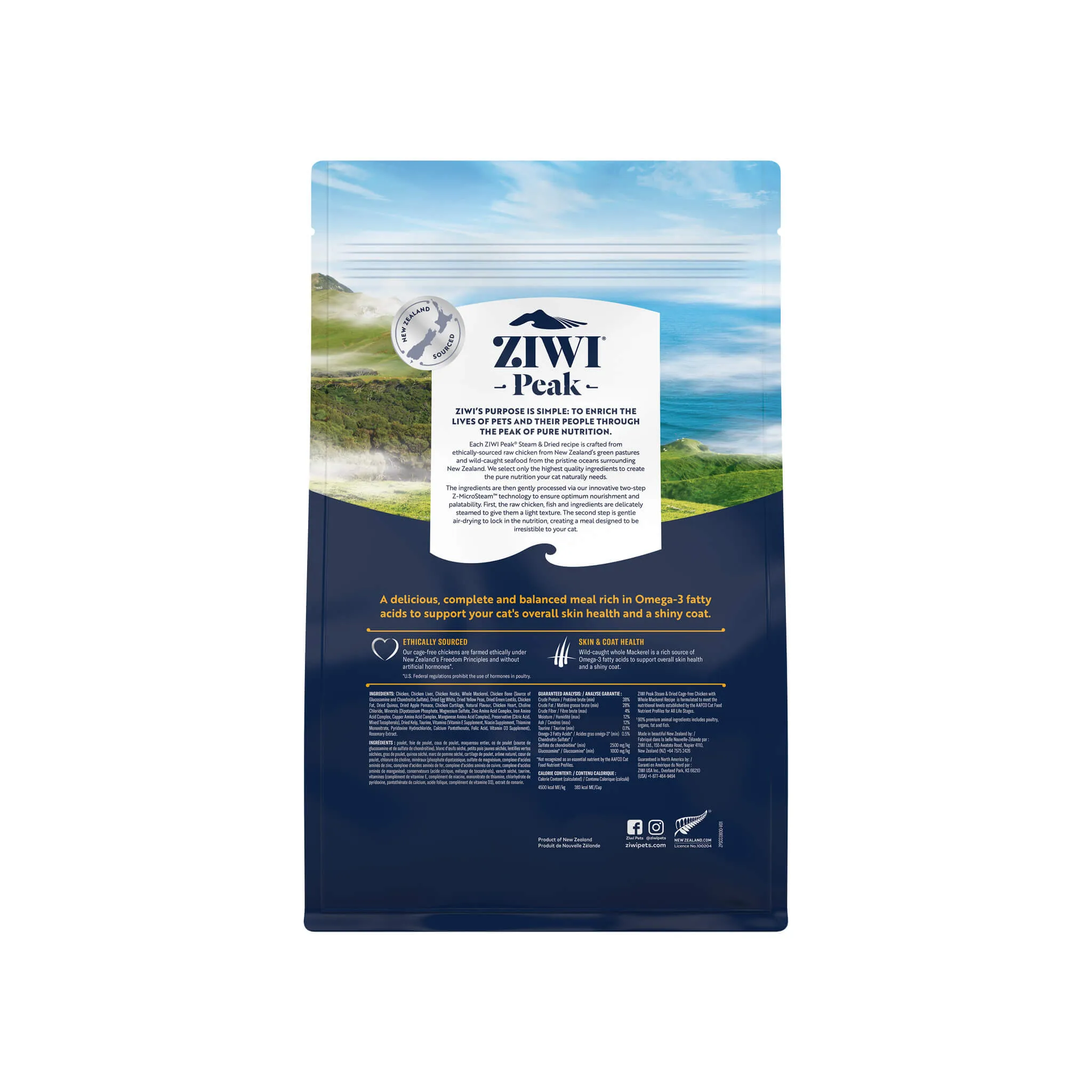 ZiwiPeak Steam & Dried Cat Food